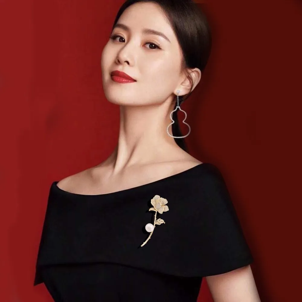 Fiore Rosa-Spilla con Zirconia - SPM-506-176