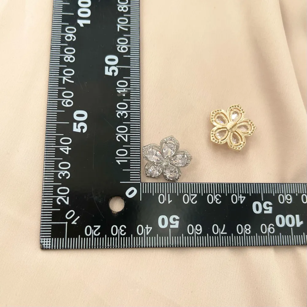 Fiore-Spilla Piccola con Zirconia - SPM-506-190