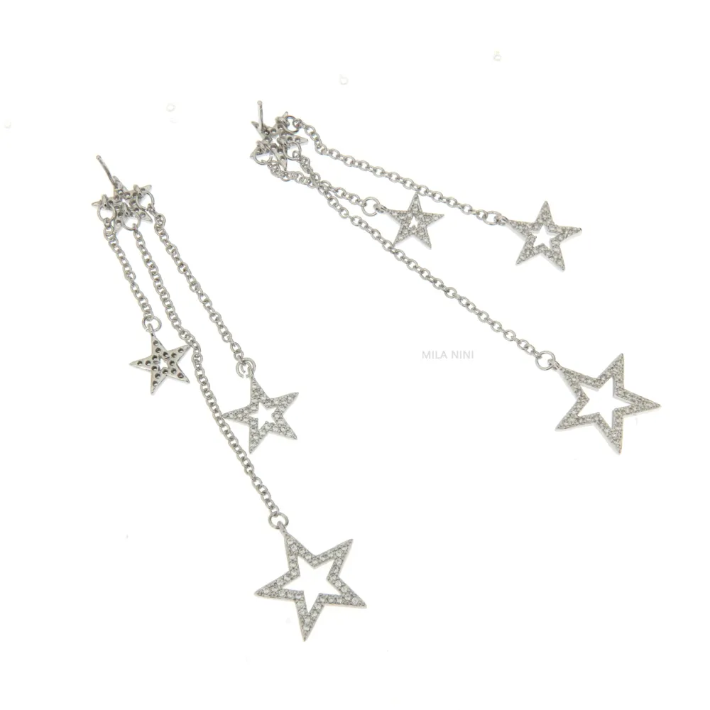 ZOMP Stelle Multiple - Orecchini Cubic Zirconia - ZOMP Stelle Multiple - Orecchini Cubic Zirconia