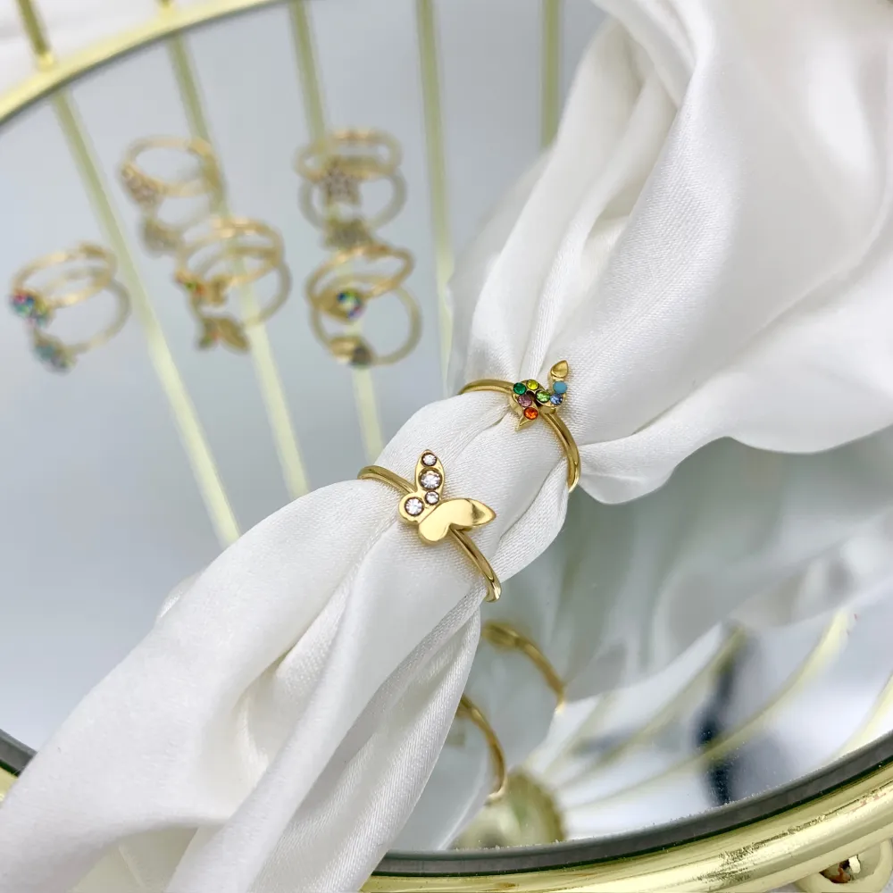 Mix Con Zirconia da Farange-60pz Anelli da Farange/Mignolo in A - AAR-103-AA1501-1515R