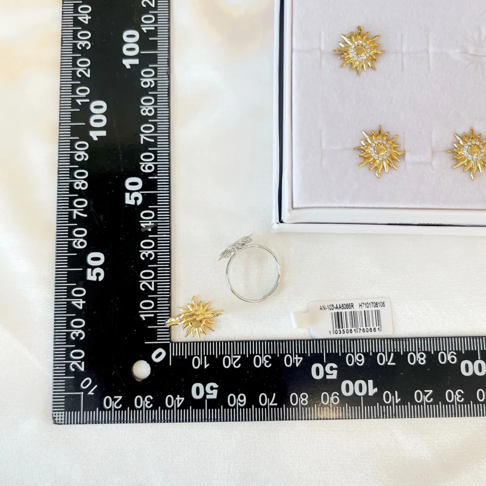 Sole -Anello Regolabile in Acciaio - AAR-103-AA6066R