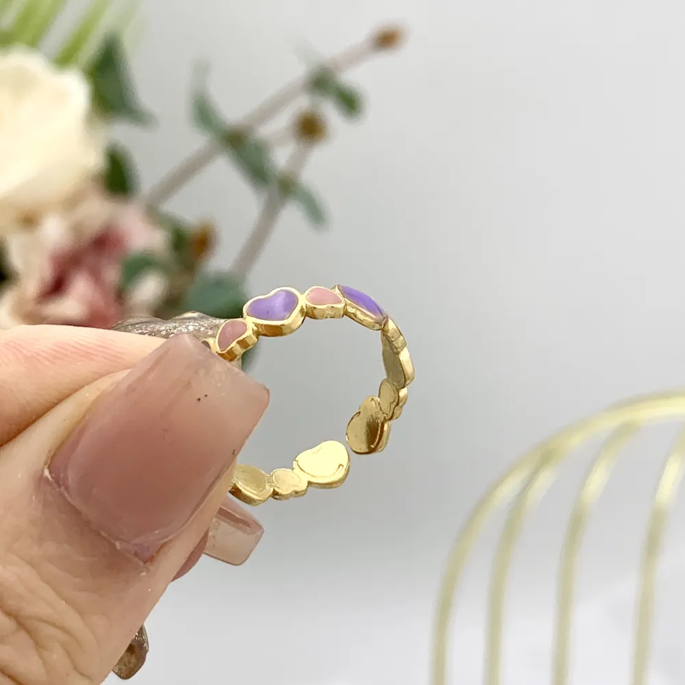 Mix Modelli Smaltati-36Pz Anelli Regolabili in Acciaio - AAR-732-19