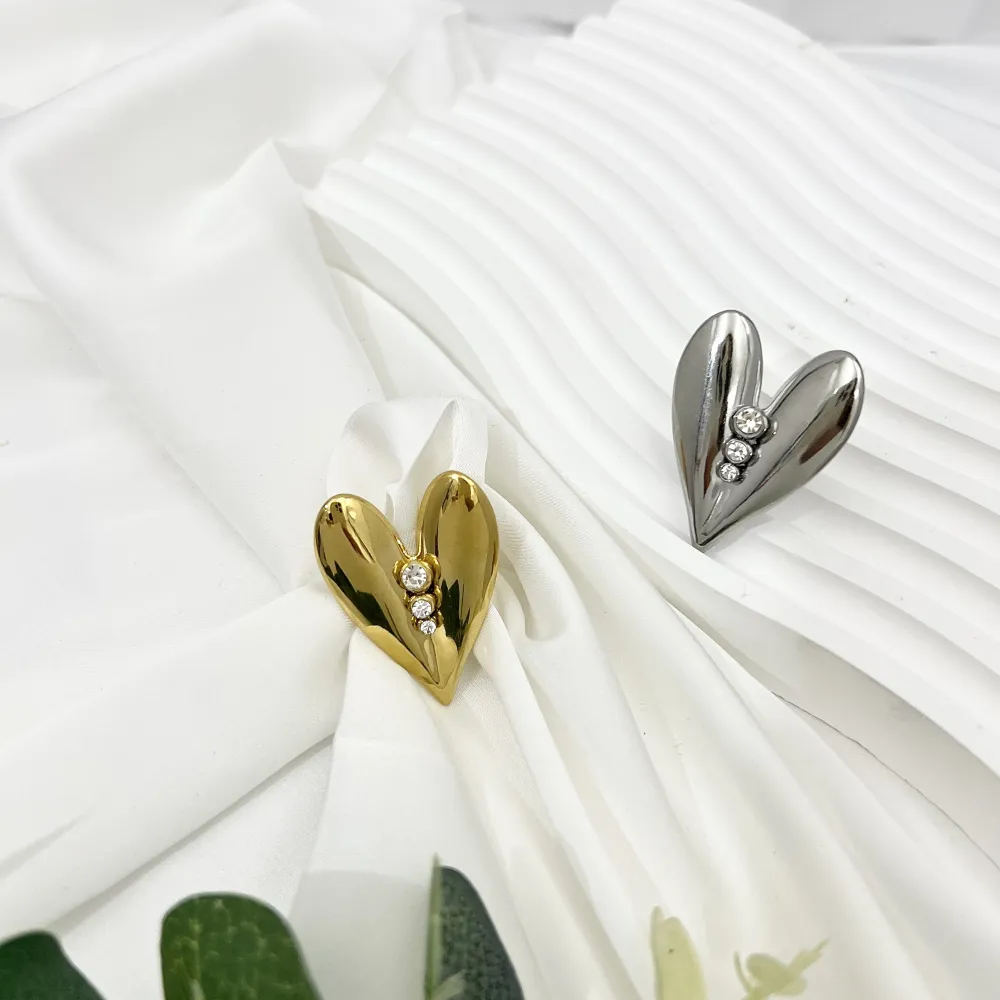 Cuore -Anello Regolabile in Acciaio - AAR-759-11