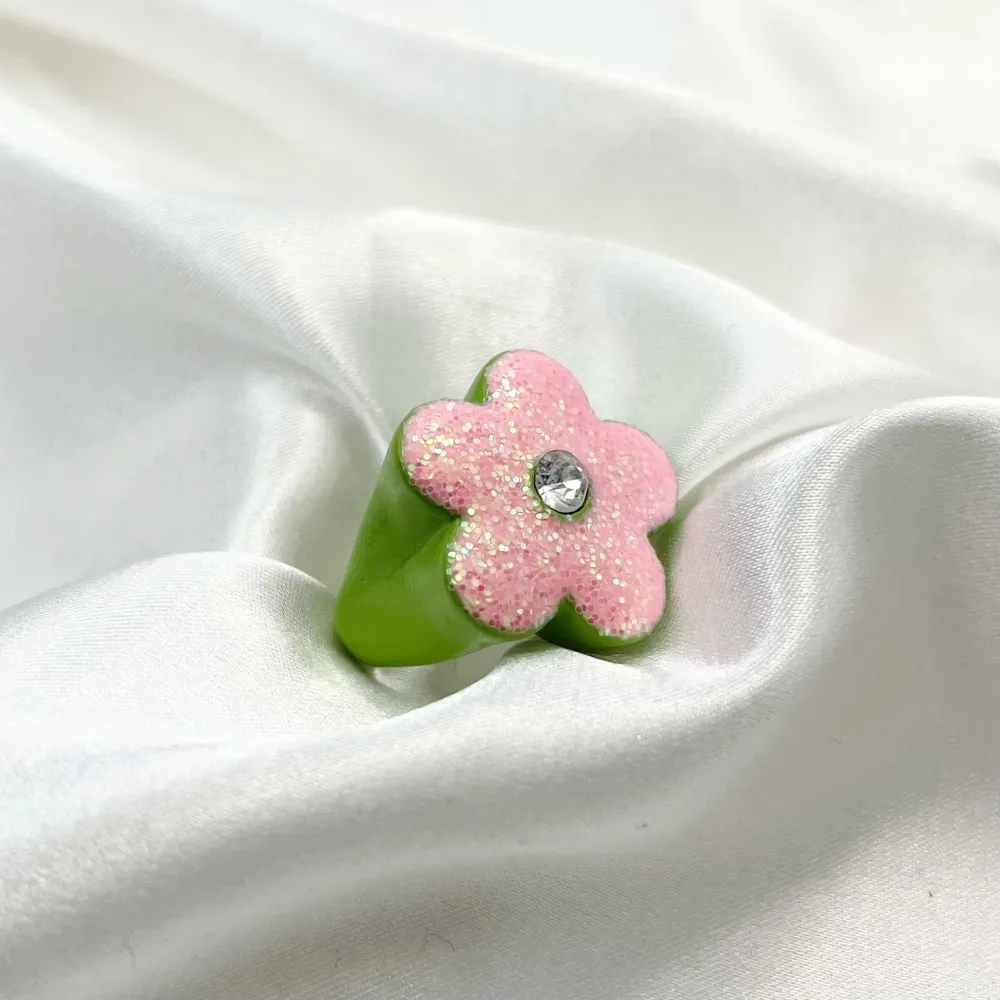 Fiore -36pz Anelli in Metallo Regolabili - AMR-109-Fiore