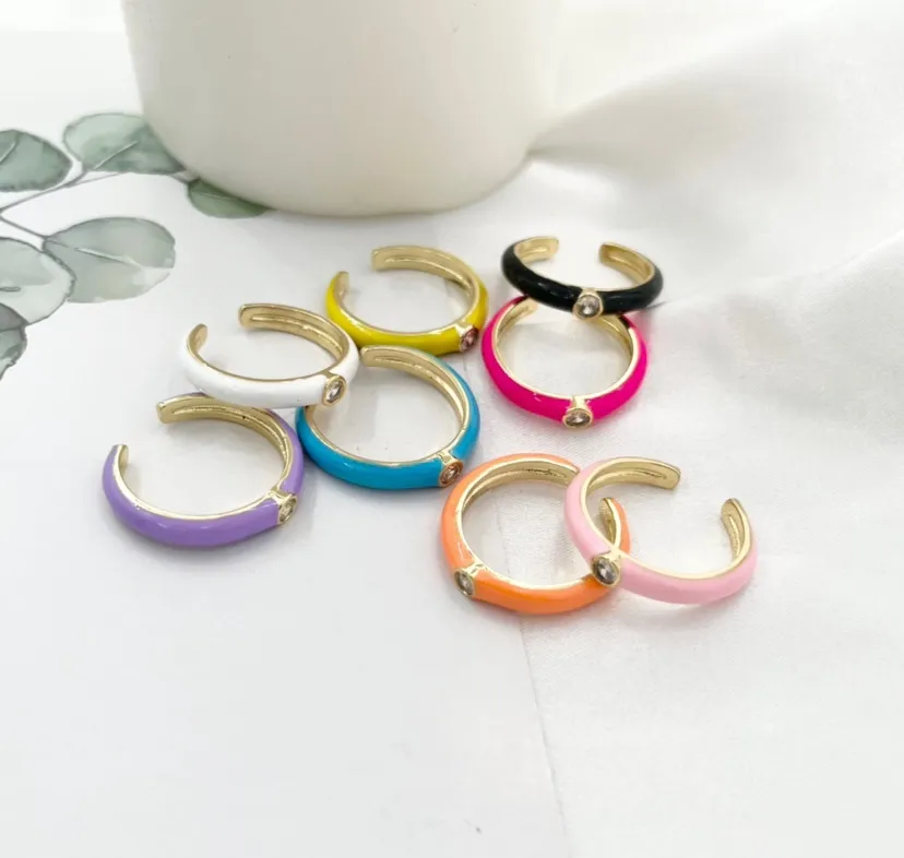 Punto Luce-36Pz Anelli Smaltati Regolabili - AMR-426-71