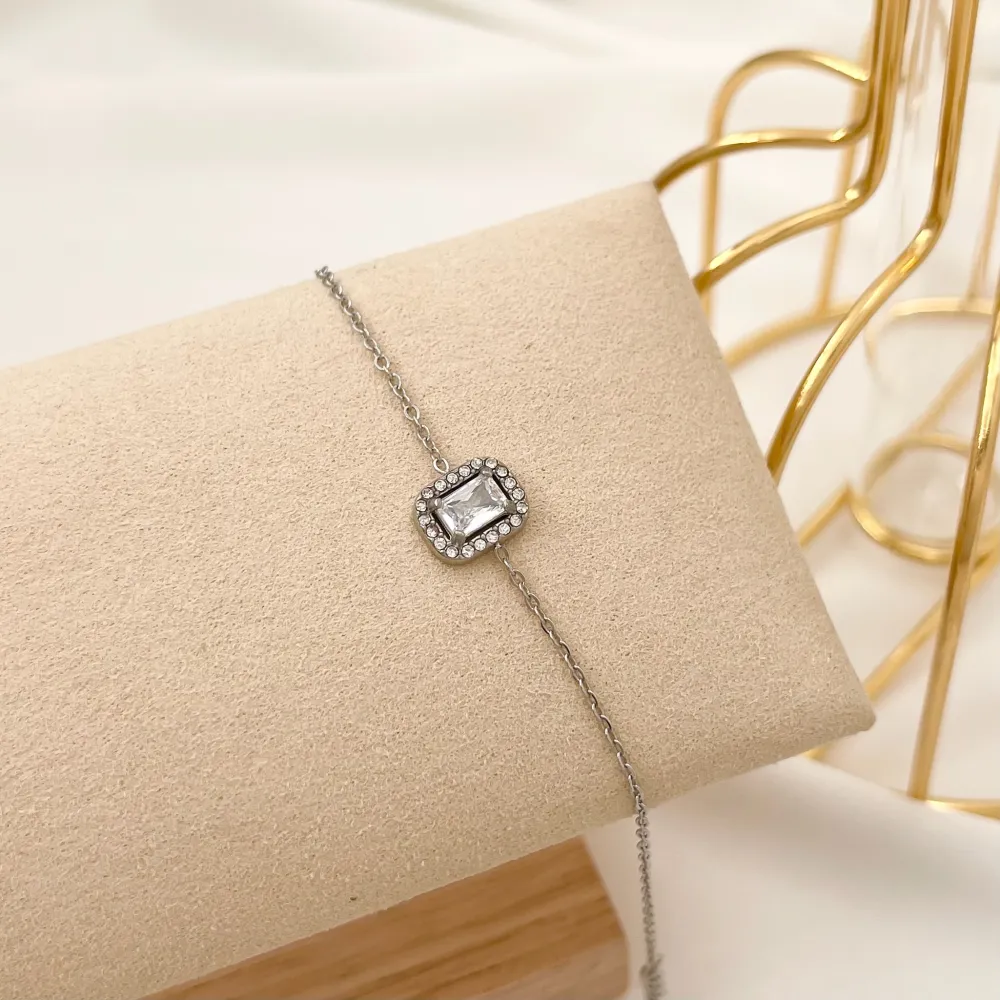 Punto Luce Rettangolare-Bracciale in Acciaio - BAC-103-AA1951B