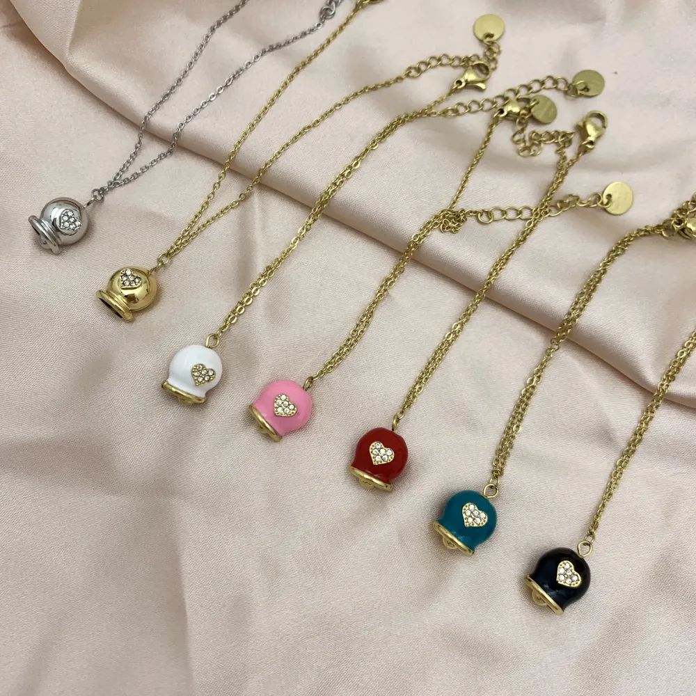 Campanello Smaltato-Bracciale in Acciaio con Chiusura - BAC-103-AA2699B