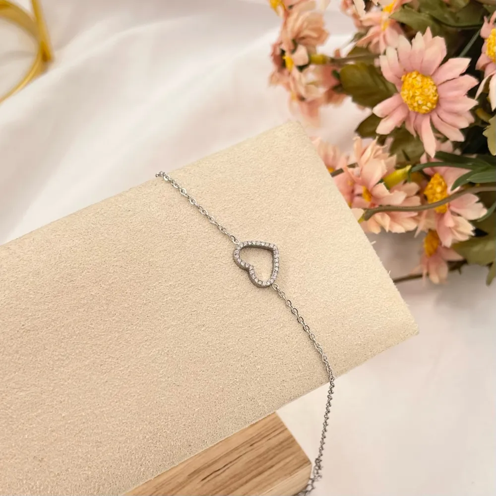 Cuore Vuoto-Bracciale in Acciaio EMANA - BAC-103-AA2819B