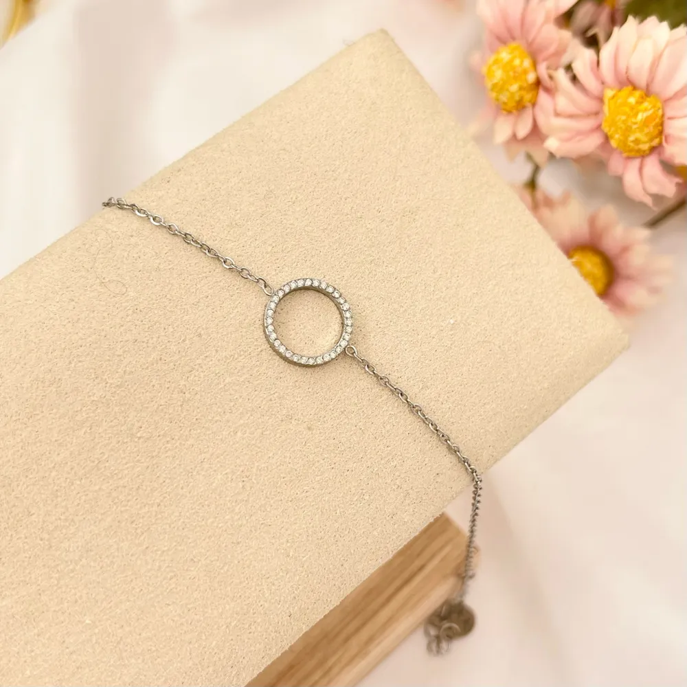 Cerchio -Bracciale in Acciaio con Chiusura - BAC-103-AA2831B