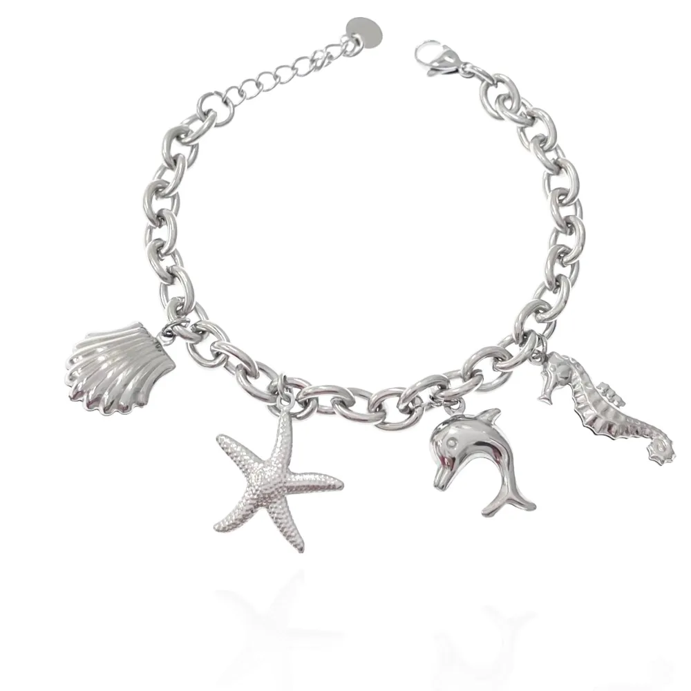 Mare-Bracciale in Acciaio con Chiusura - BAC-103-AA3394B