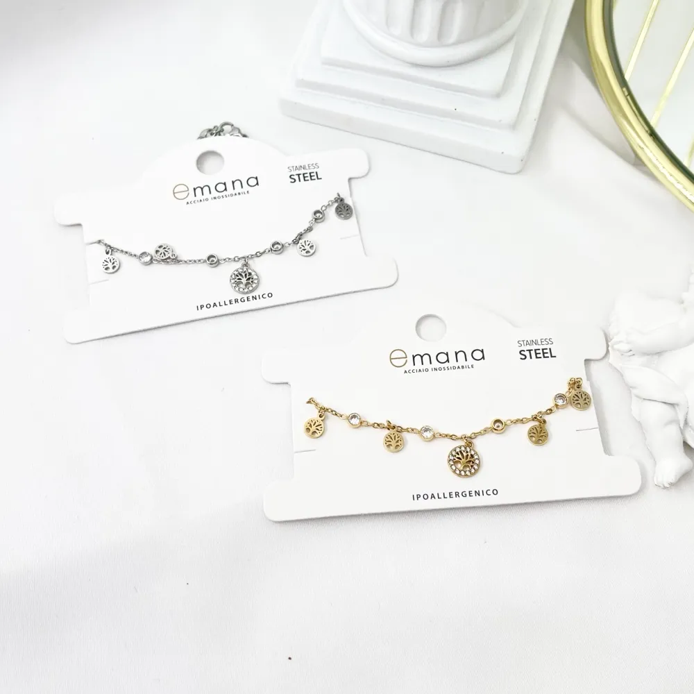 Albero della Vita -Bracciale in Acciaio con Chiusura - BAC-103-AA3477B