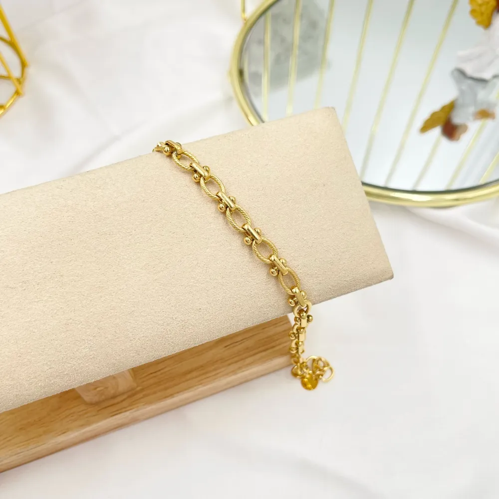 Catena-Bracciale in Acciaio con Chiusura - BAC-103-AA3583B