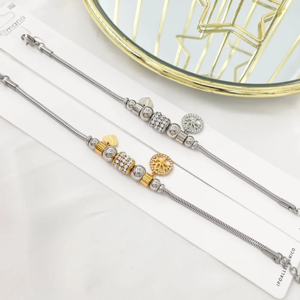 Charmes Albero della Vita-Bracciale in Acciaio - BAC-103-AA3636B