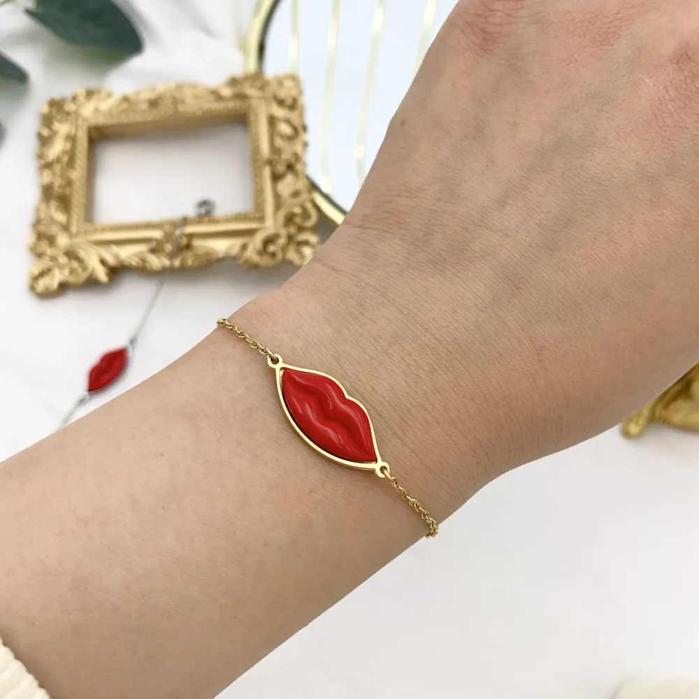 Bocca-Bracciale in Acciaio con Chiusura - BAC-103-AA4058B