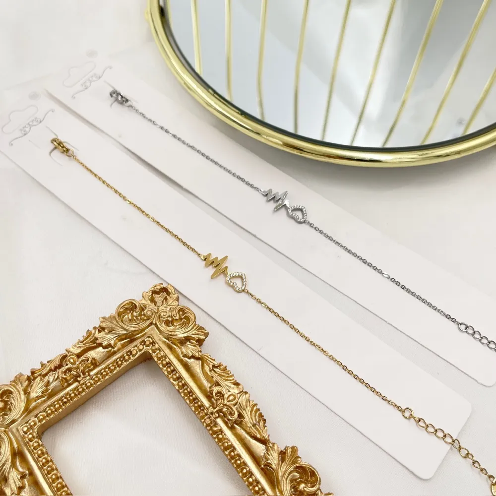 Battito Cuore-Bracciale in Acciaio con Chiusura - BAC-103-AA4169B