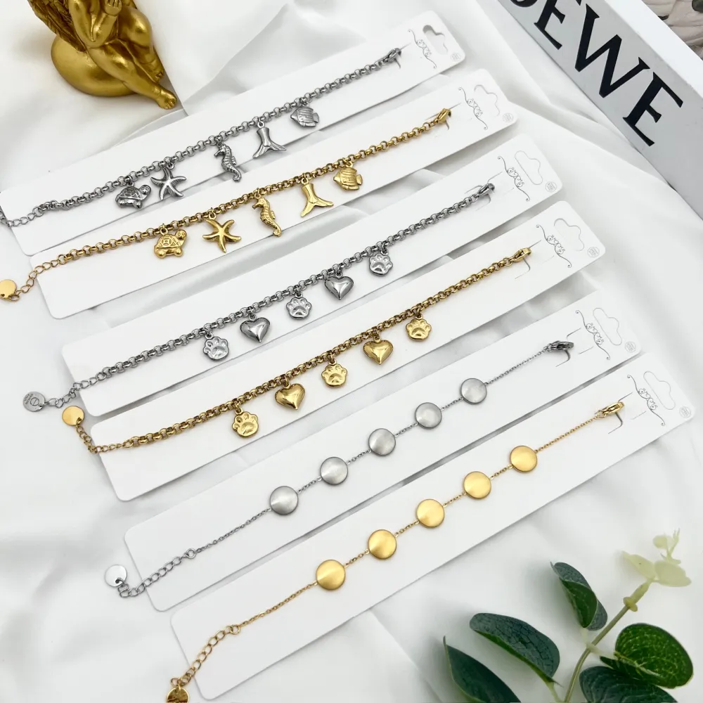 Cuore Zampa -Bracciale in Acciaio - BAC-103-AA4519B