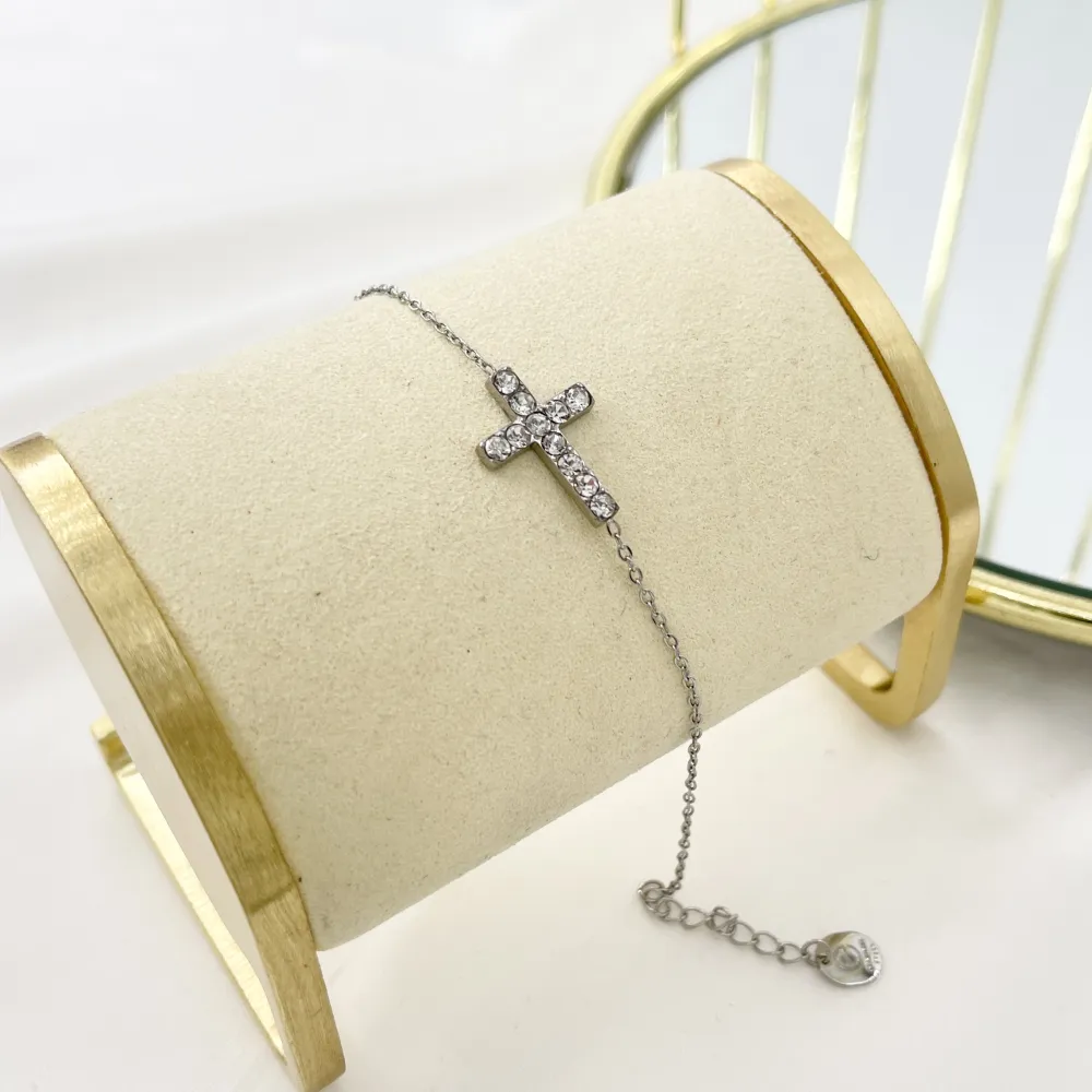 Croce-Bracciale in Acciaio - BAC-103-AA5347