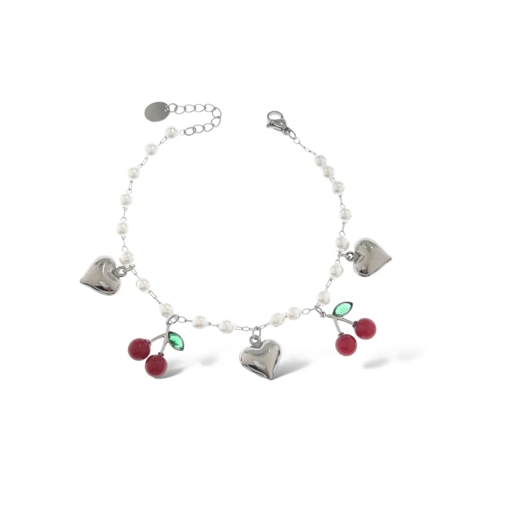 Ciliegia-Bracciale in Acciaio - BAC-103-AA5395B