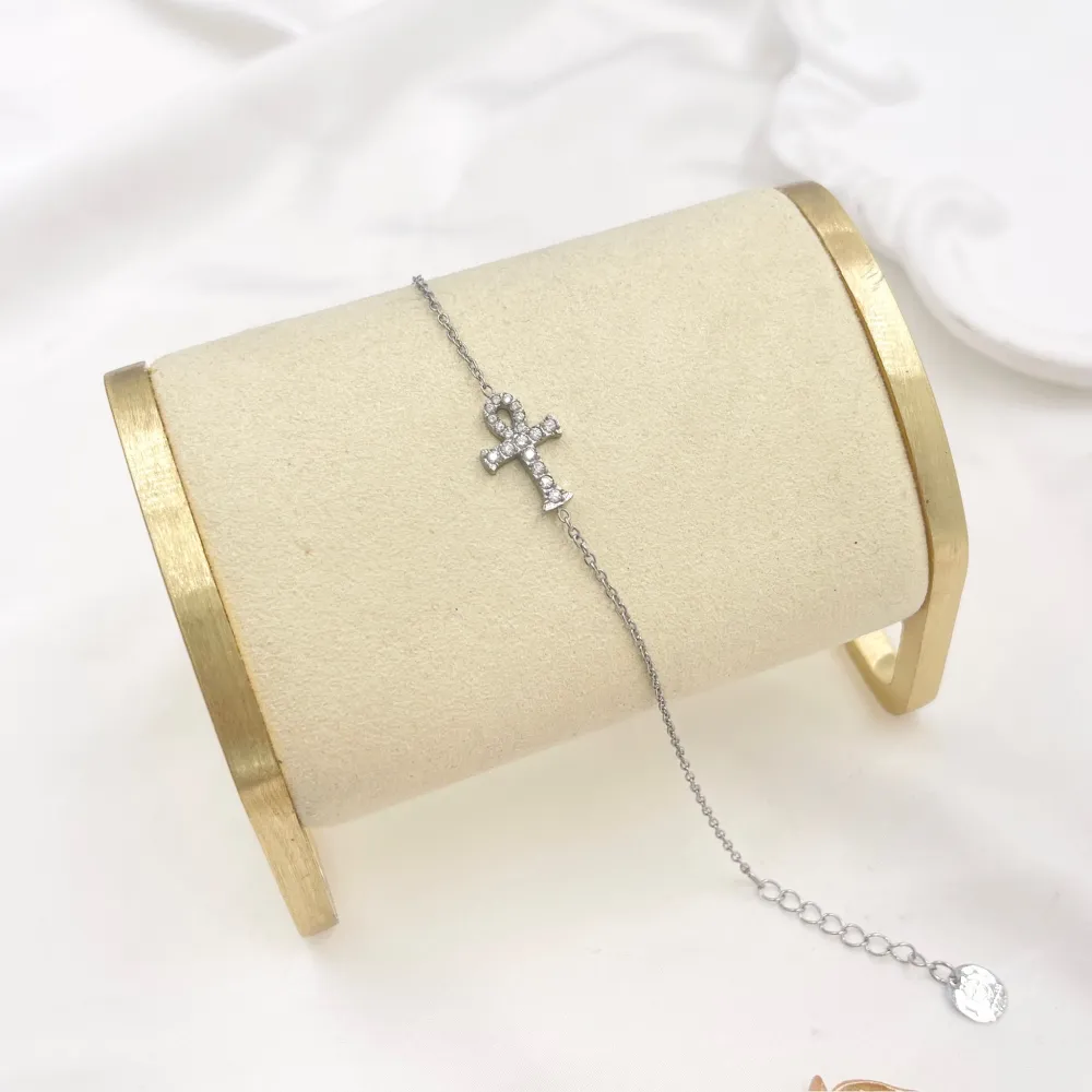 Croce-Bracciale in Acciaio - BAC-103-AA5638B