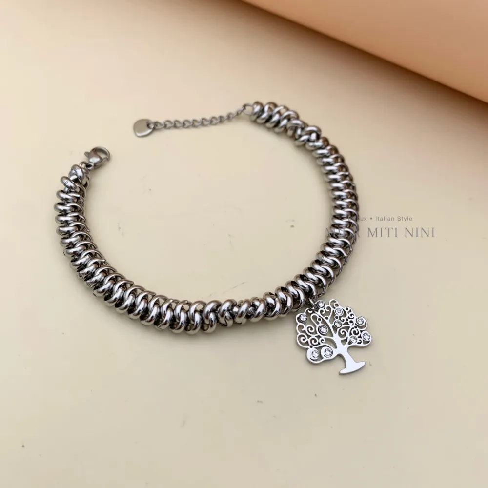 Albero della Vita -Bracciale in Acciaio con Chiusura - BAC104-A102