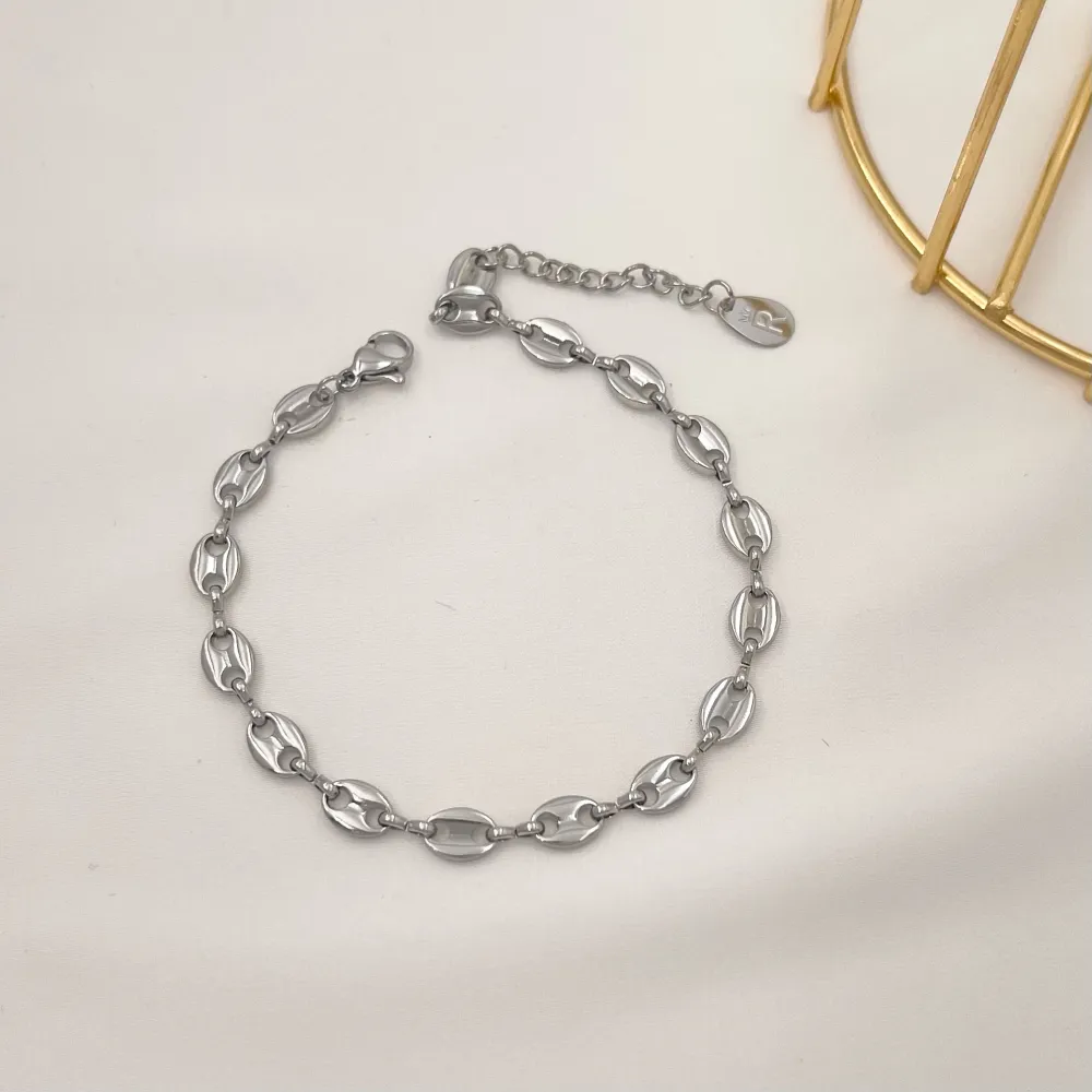 Catena a cafè-Bracciale in Acciaio - BAC-413-005