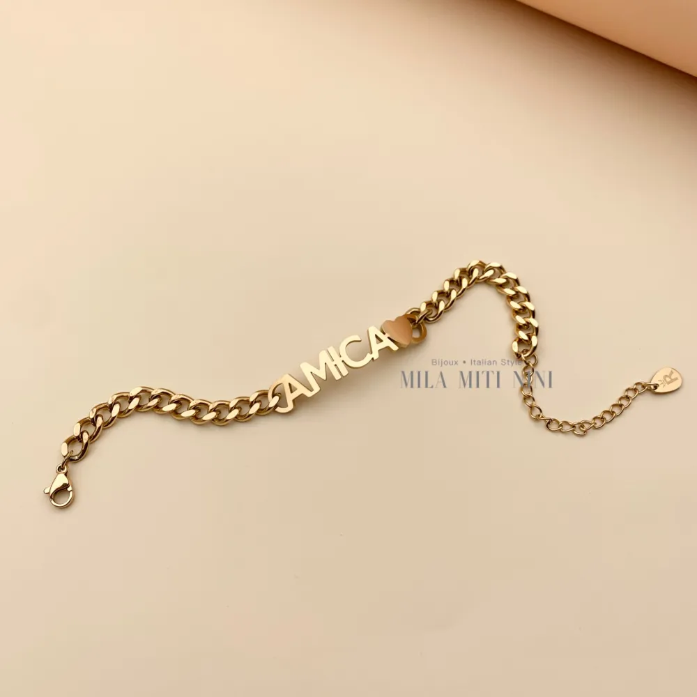 AMICA-Bracciale in Acciaio con Chiusura - BAC413-1388