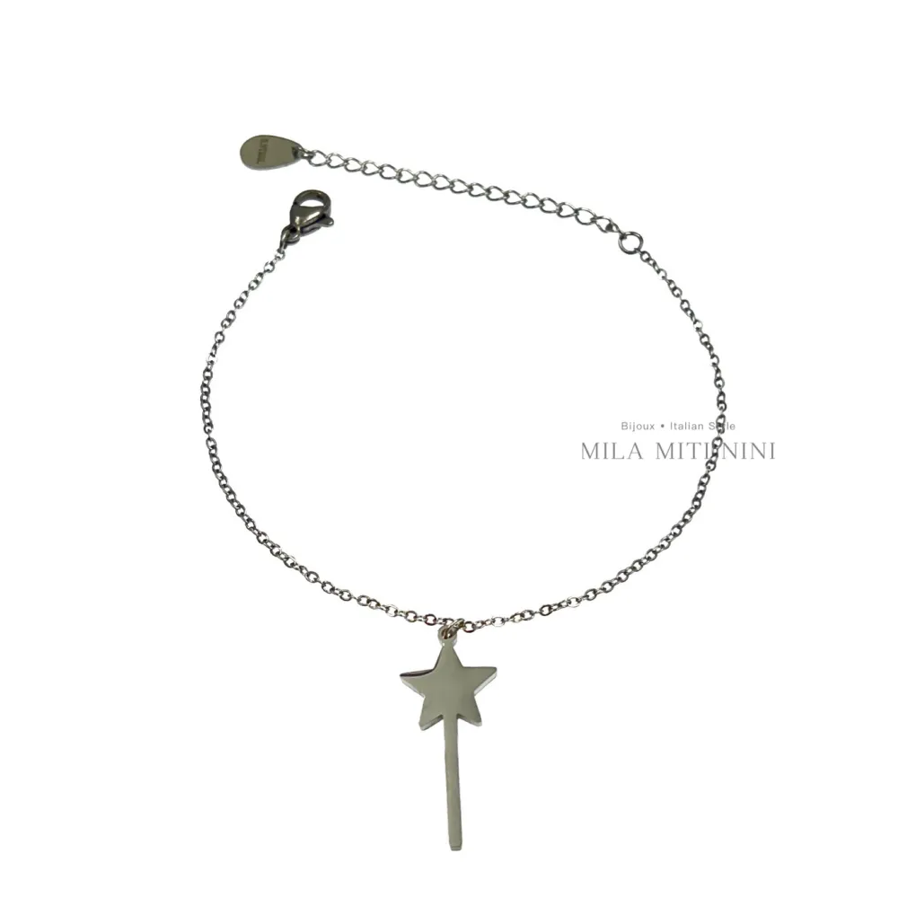 Bacchetta Magica-Bracciale in Acciaio con Chiusura - BAC413-1402