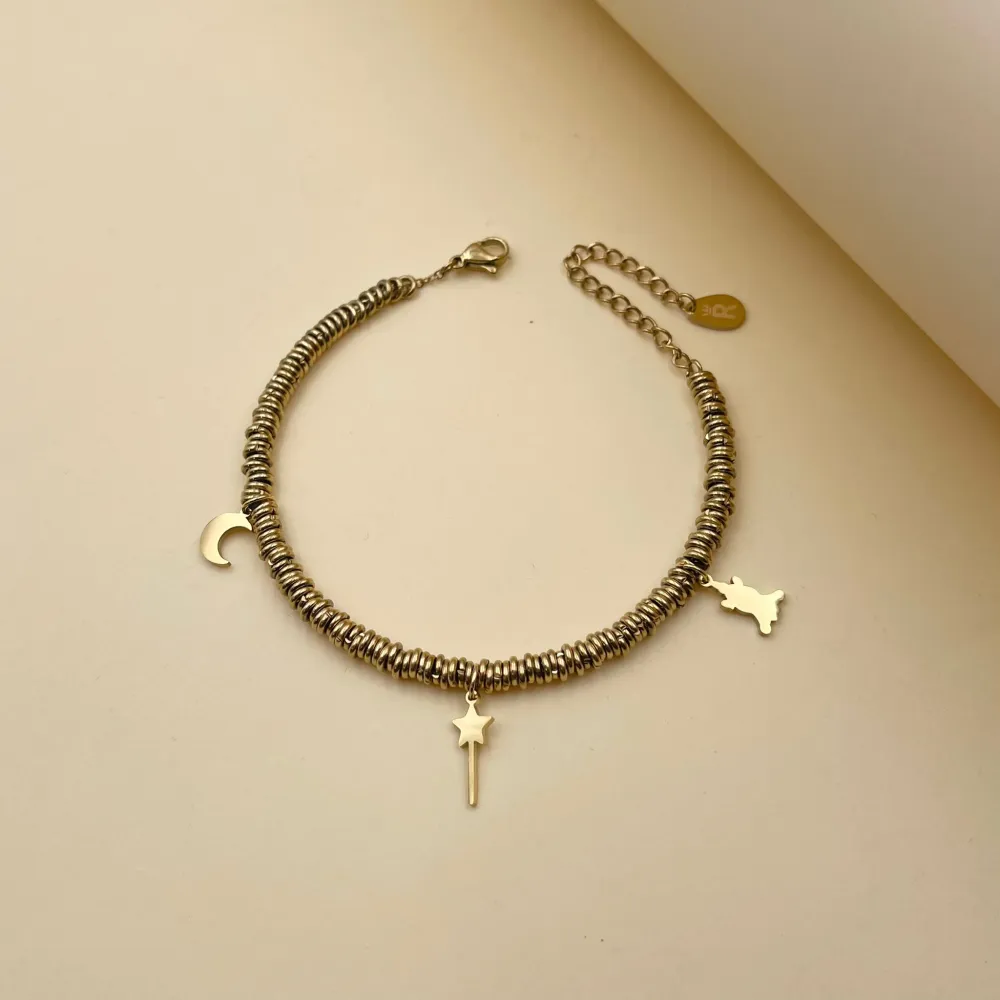 Luna Unicorno -Bracciale in Acciaio con Chiusura - BAC-413-1413