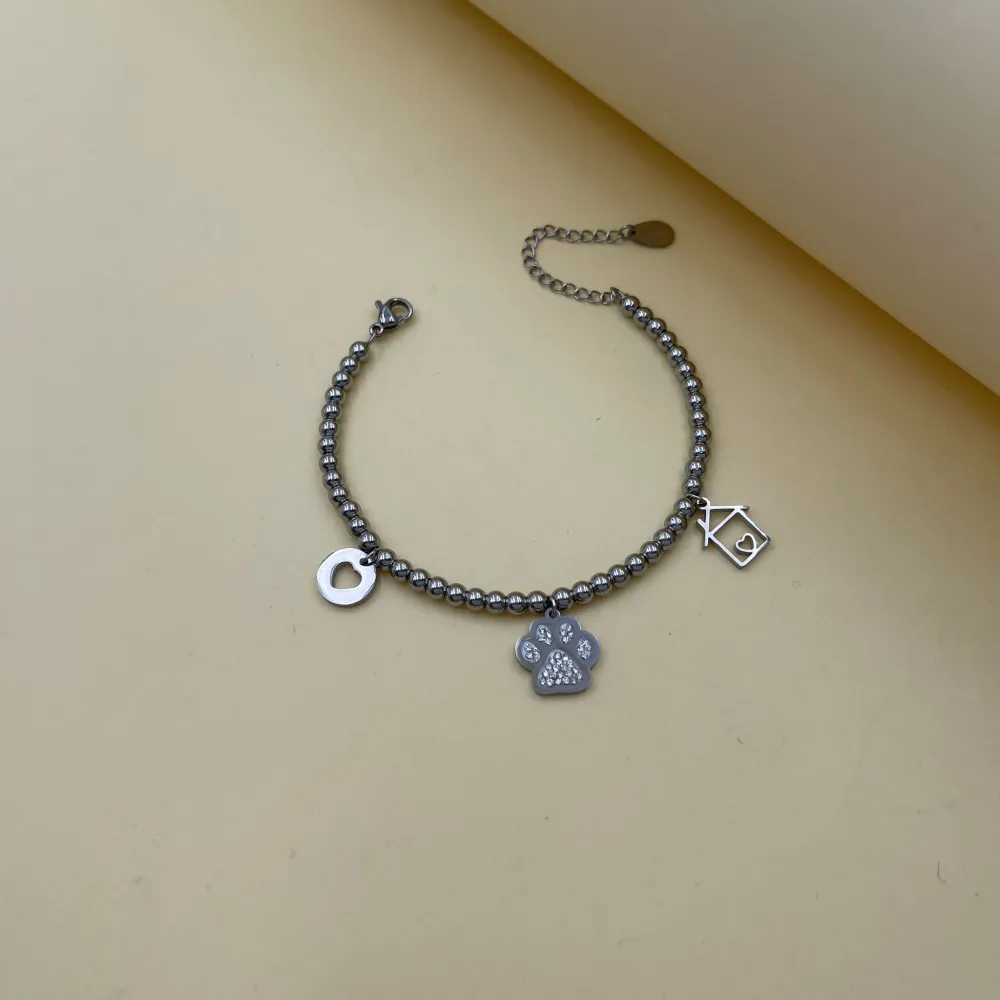 Zampa Casa-Bracciale in Acciaio con Chiusura - BAC-413-1442