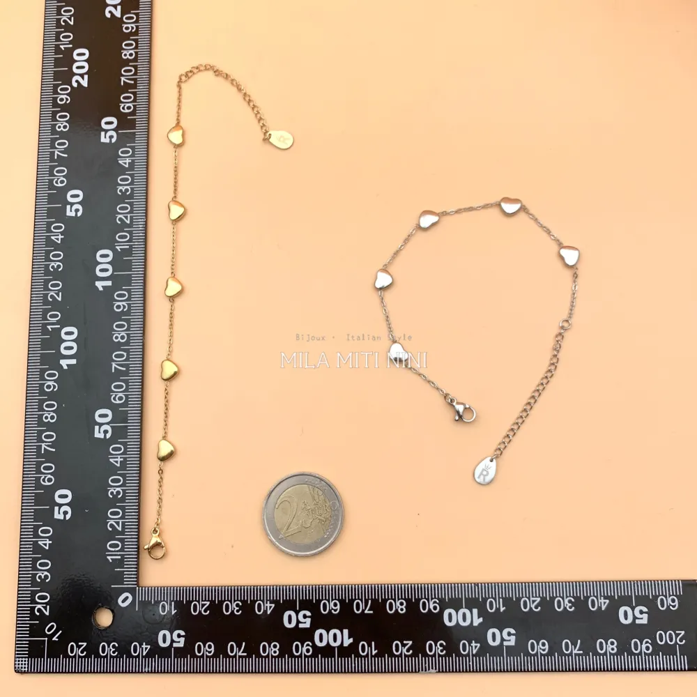 Cuore-Bracciale in Acciaio con Chiusura - BAC413-1581