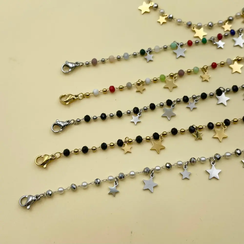 Stella Cristalli-Bracciale in Acciaio con Chiusura - BAC-413-1738