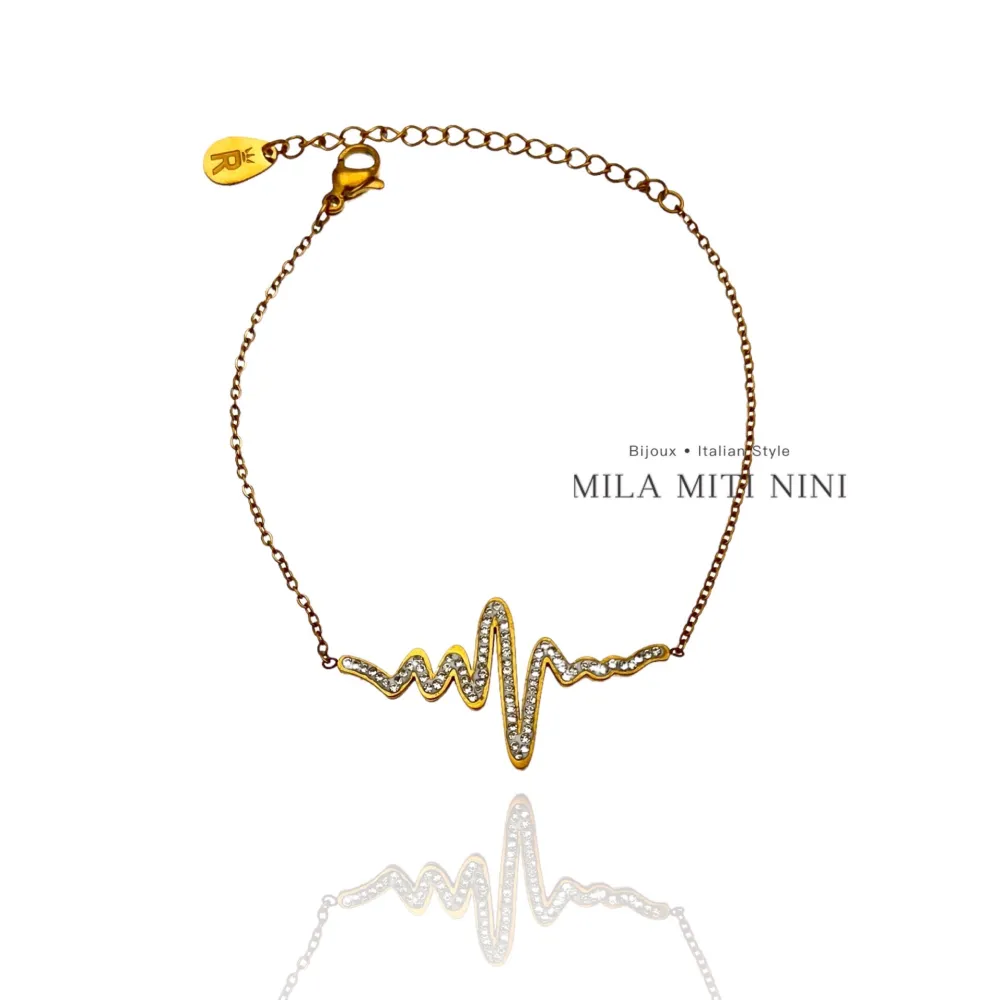 Battito Cuore-Bracciale in Acciaio con Chiusura - BAC-413-1772