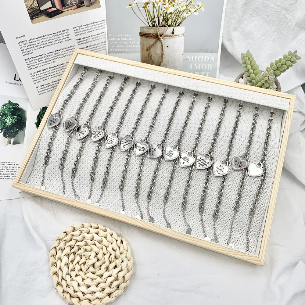 100% Amiche-Bracciale con Scritte in Acciaio - BAC-413-1825