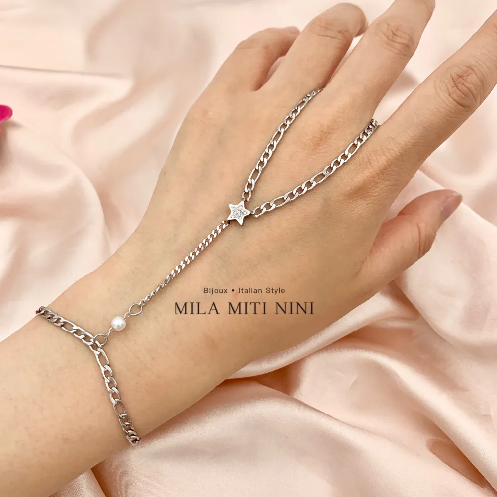 Stella Perla-Baciamano in Acciaio - BAC-413-1880