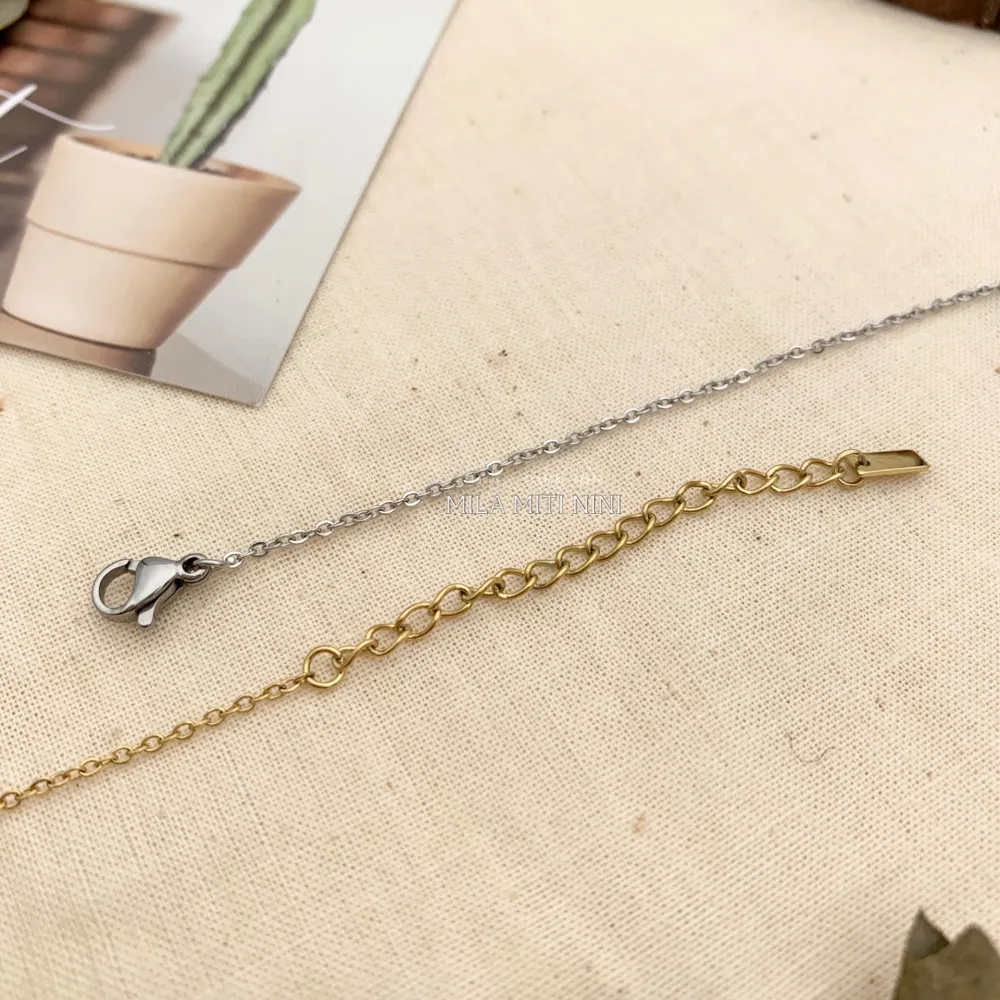 BAC413-2398-Gatto-Bracciale in Acciaio - BAC413-2398