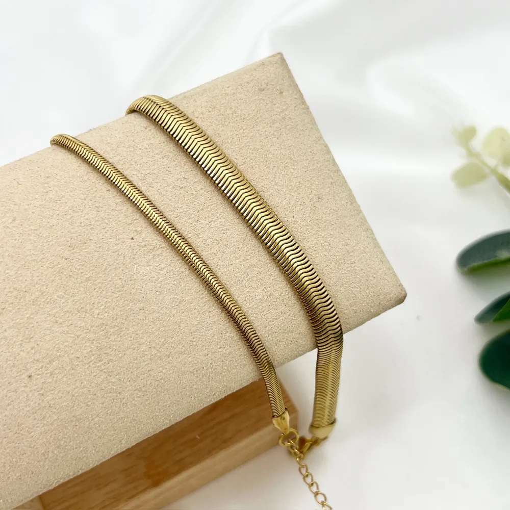 Serpente 3mm -Bracciale in Acciaio - BAC-413-3126