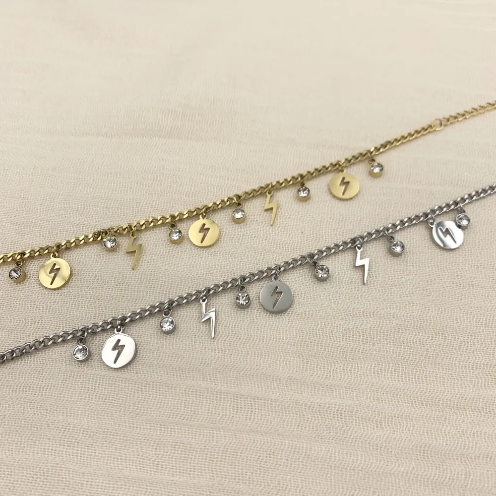 BAC7213-Fulmine- Bracciale in Acciaio - BAC-413-827