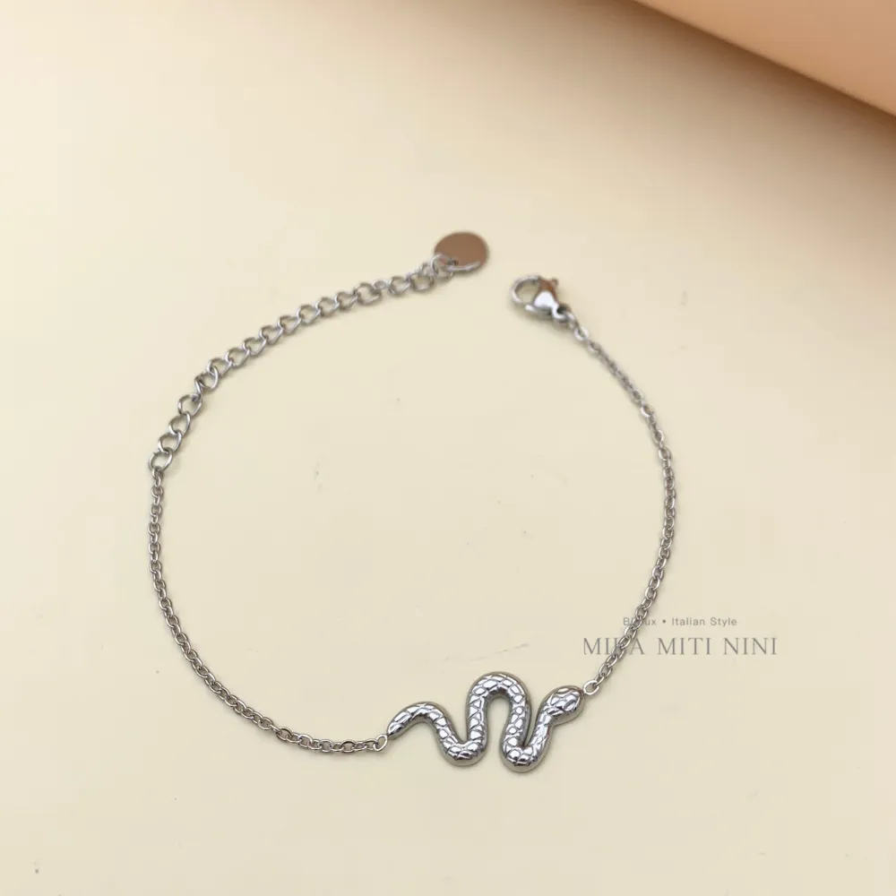 Serpente-Bracciale in Acciaio con Chiusura - BAC450-446