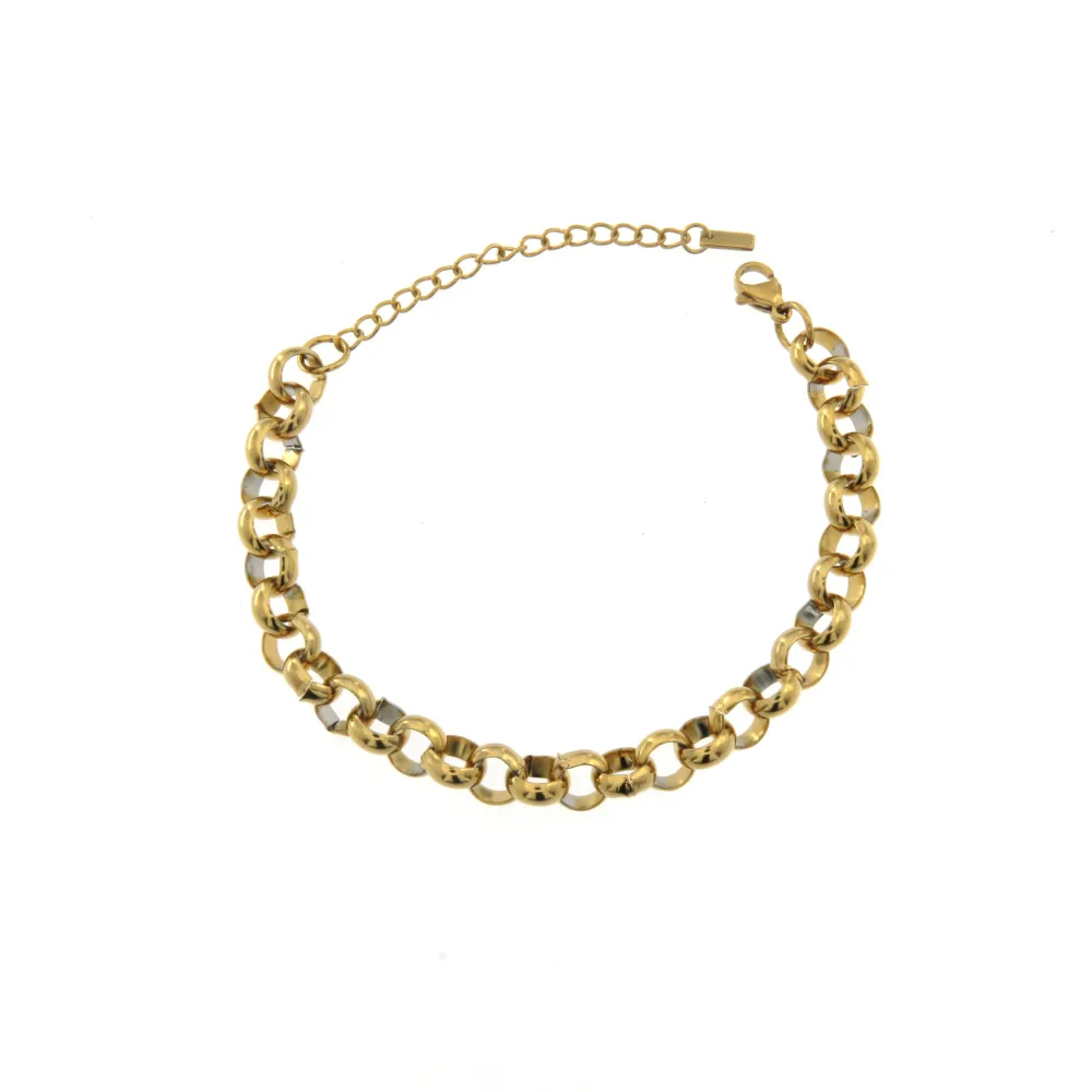 BAC5991-Catena-Bracciali in Acciaio con Chiusura - BAC5991-Catena-Bracciali in Acciaio con Chiusura