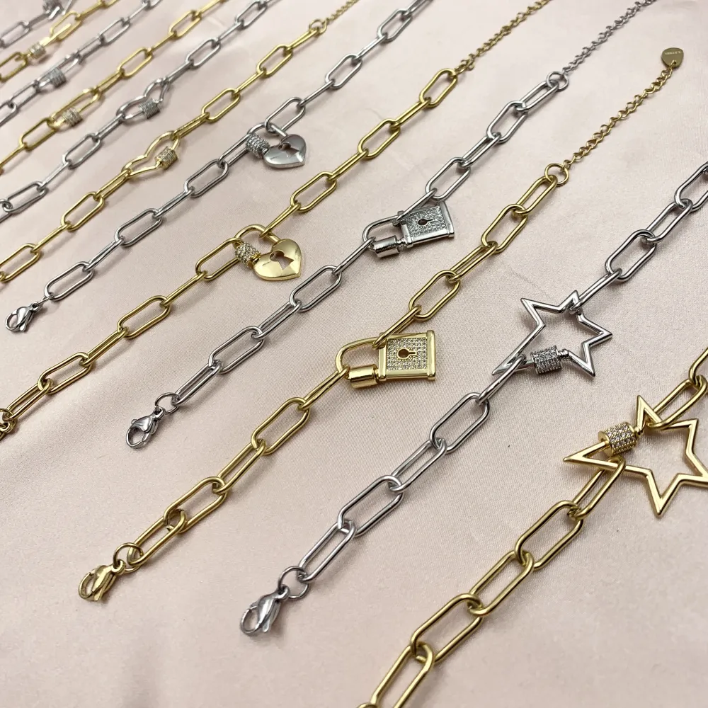 BAC7066-Fulmine-Bracciale in Acciaio - BAC7066-Fulmine-Bracciale in Acciaio