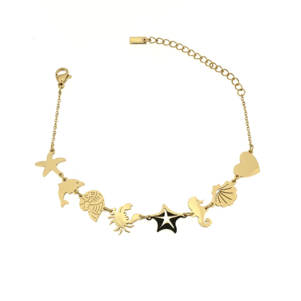 BAC-Soggetti Mare 5375 - Bracciale in Acciaio con Chiusura - BAC-Soggetti Mare 5375 - Bracciale in Acciaio con Chiusura