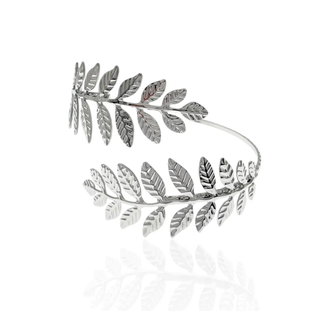 Foglia-Bracciale da Braccio in Acciaio - BAR-413-003