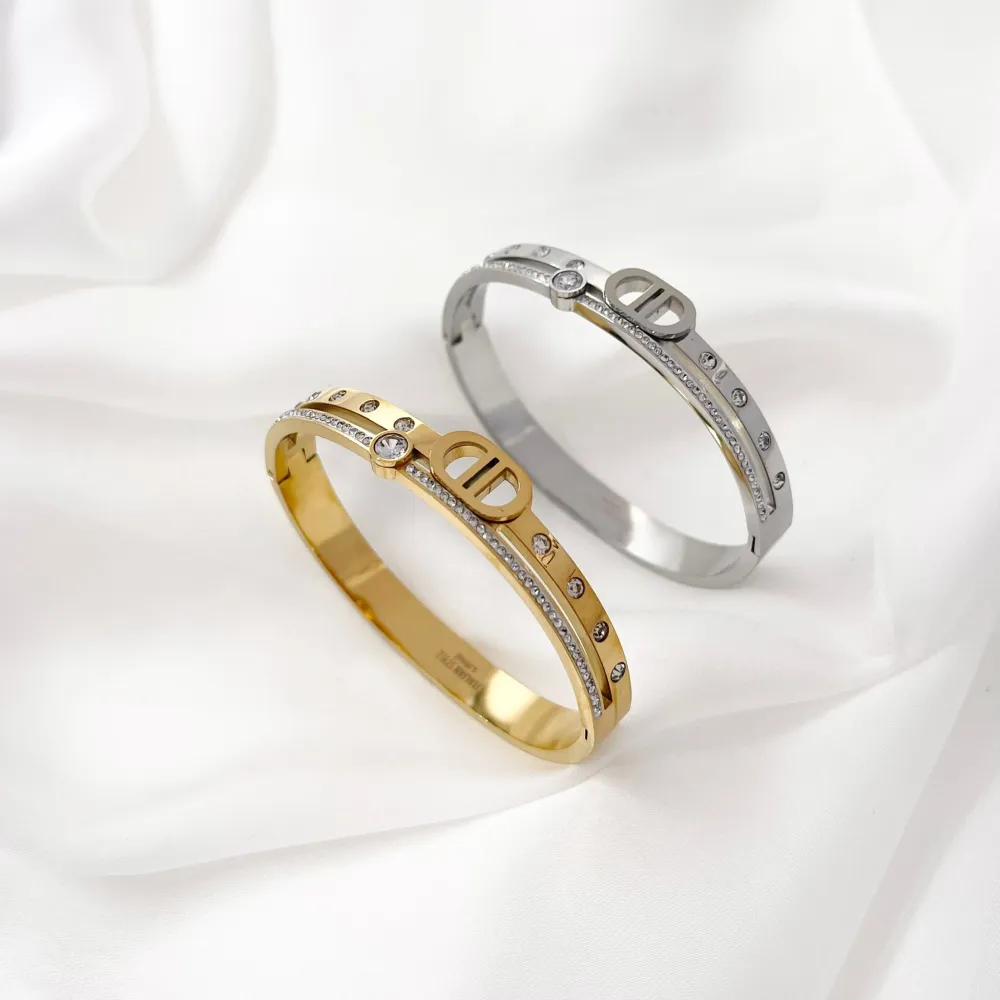 Doppio -Bracciale Rigido in Acciaio - BAR-413-1074