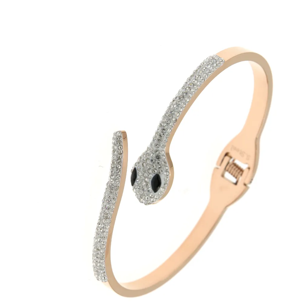 BAR6802-Serpente - Bracciale Rigido in Acciaio - BAR6802-Serpente - Bracciale Rigido in Acciaio