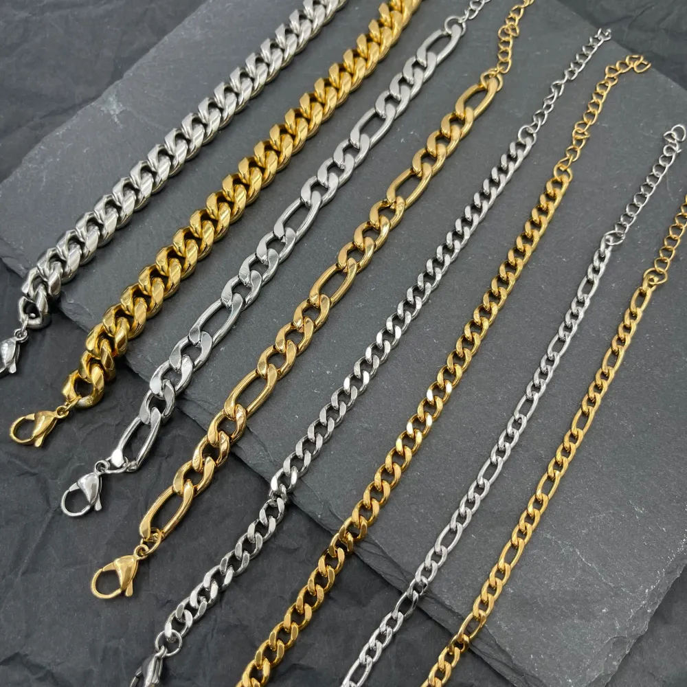 Catena 3+1 Grande -Bracciale in Acciaio - BAU-208-232