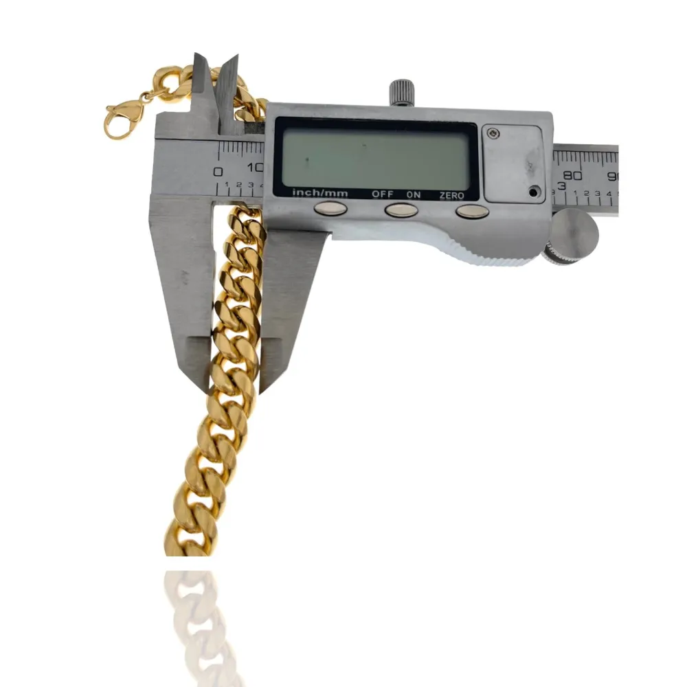 Catena Groumette Grande-Bracciale in Acciaio - BAU-208-234