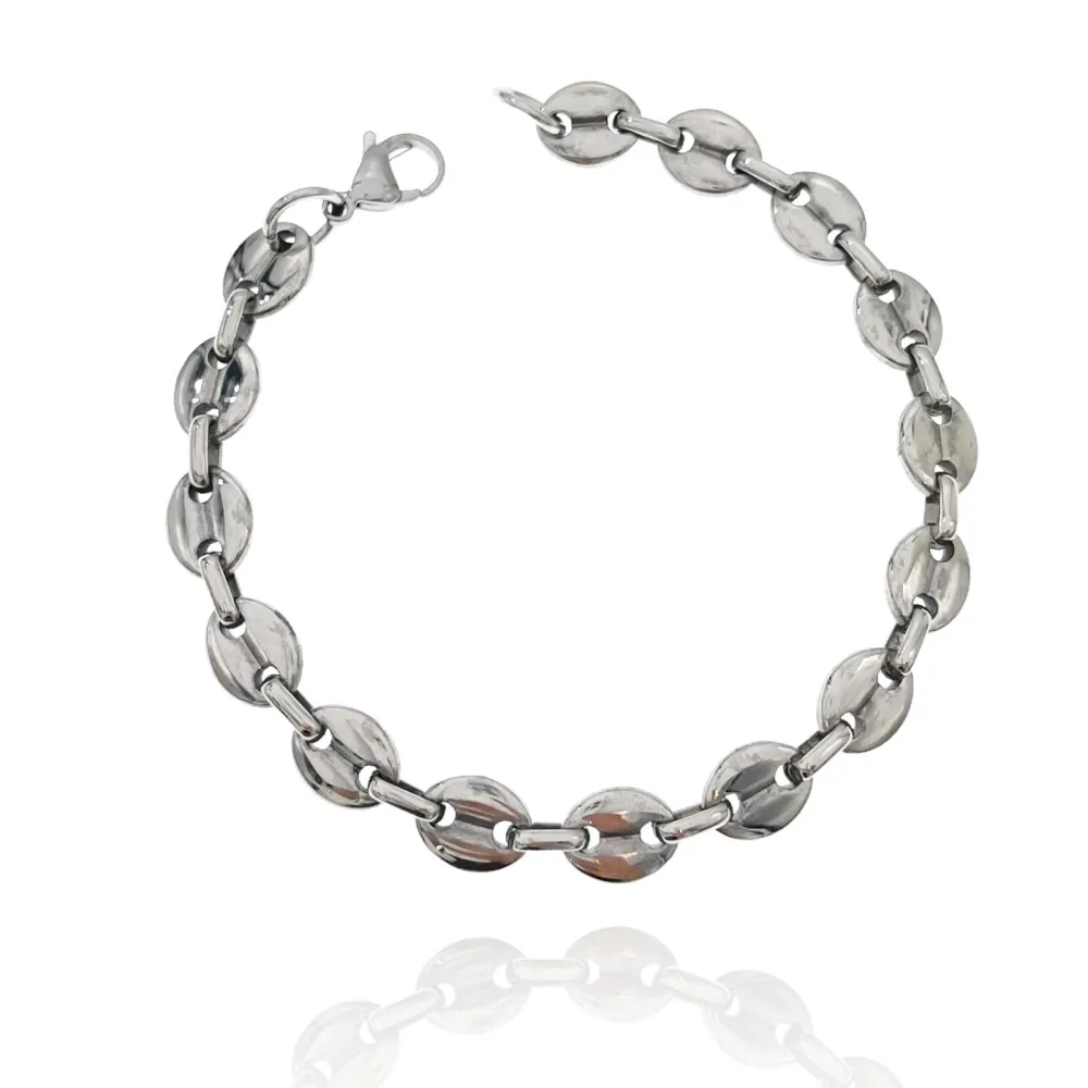 Chicco di Caffè-Bracciale Uomo in Acciaio - BAU-208-254