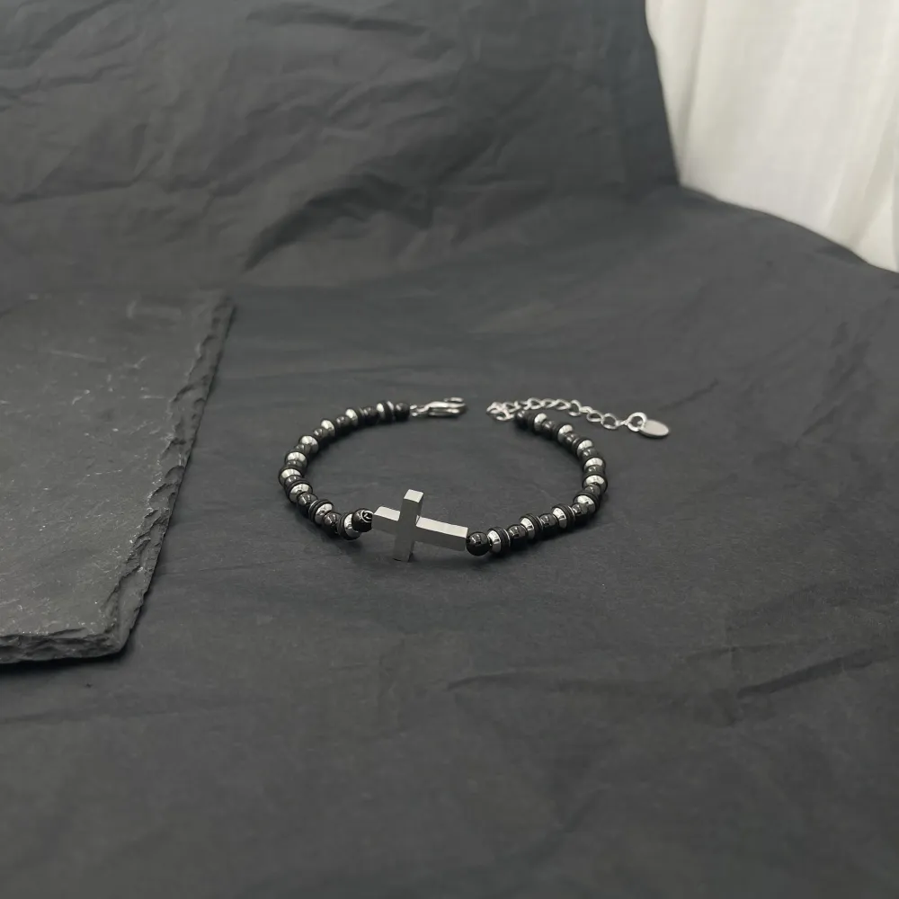 Croce-Bracciale da Uomo in Acciaio - BAU-208-287