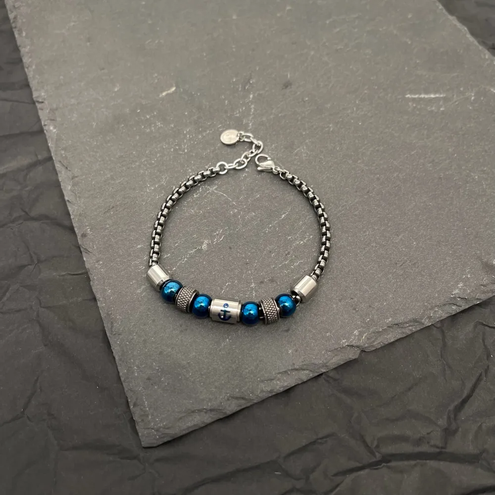 Ancora-Bracciale in Acciaio da Uomo - BAU-500-BMS30167-18