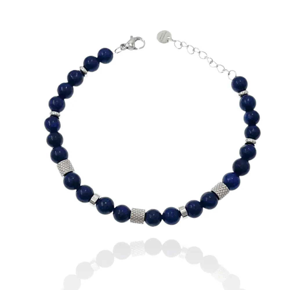 Pietrine-Bracciale in Acciaio da Uomo - BAU-600-B173